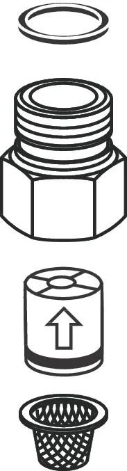 Hansgrohe Rückflußverhinderer Patrone DW 10 , 96906000 96906000