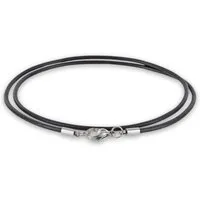 Auroris Lederband 2mm Echtleder Kette mit Edelstahl Karabinerverschluss (Farbe/Länge wählbar), Made in Germany