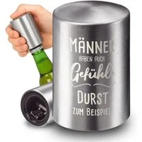 elasto Flaschenöffner Push & Pull Kapselheber mit Motiv als Geschenkidee für Männer