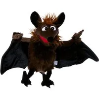 Living Puppets Handpuppe Handpuppe Gaston die Fledermaus, Für fantasievolles Spiel