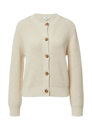s.Oliver - Strickjacke beige - Gr. - 46