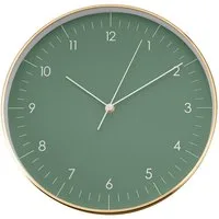 LUUK LIFESTYLE Wanduhr Helsinki (ohne Tickgeräusche, Quarzuhrwerk, große Ziffern, Sekundenzeiger)