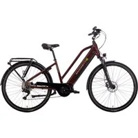 SAXONETTE E-Bike Trekkingrad Premium Sport (Trapez), 10 Gang, Kettenschaltung, Mittelmotor, 522 Wh, Pedelec, Elektrofahrrad für Damen