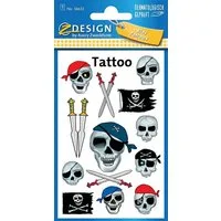 Avery Zweckform Kindertattoo Avery Zweckform - Tattoo Aufkleber - Totenköpfe 56632