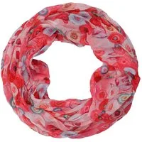 MIRROSI Loop Damen Schal mit Blümchen-Muster Weich, Schlauchschal, (zweimal um den Hals wickelbar, ca.45x75cm), Damen Halstuch ideal für Frühling, Sommer oder Herbst