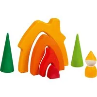 goki Zwergenhaus Spielbausteine, (7 St), goki evolution