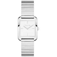 Tamaris Quarzuhr The Square Retro Strap TT-0138-MQ, Armbanduhr, Damenuhr, Edelstahlarmband, analog