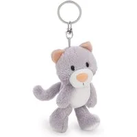 Nici Schlüsselanhänger NICI Schlüsselanhänger Katze Felli grau 10cm Header Karte