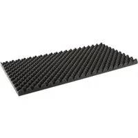 MUSIC STORE Akustikplatte, (Noppenschaum Anthrazit 40mm 50x100cm - Schallabsorbierender Schaumstoff für Studio Akustikverbesserung - Brandschutznorm DIN 75200 - Nicht Selbstklebend -, Studio Akustikelemente, Absorber), Noppenschaum, Schallabsorbieren