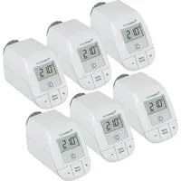 Smart Home Heizkörperthermostat Basic (HmIP-eTRV-B-2), Heizungsthermostat weiß, 6er Set