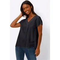 heine Klassische Bluse Bluse Kurzarm