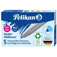 Pelikan Tintenroller Pelikan Twist® eco Tintenroller-Patronen für Pelikano®/ Twist®, Blau