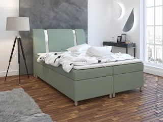 Boxspringbett Schlafzimmerbett TIAN 200x200cm inkl.Bettkasten