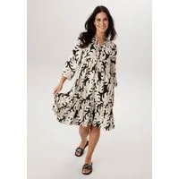 Aniston SELECTED Blusenkleid mit V-Ausschnitt und mit Bindebändern und Quasten