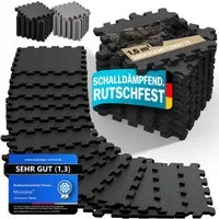 monzana Fitnessmatte (18-St), Rutschfest, EVA-Schaumstoff, Bodenschutz, 30x30cm, Fitnessmatte, Pool