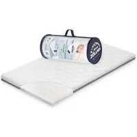 Kindermatratze Travelsoft Premium, Matratze 120x60 cm Ideal für Reisen!, Julius Zöllner, 5 cm hoch, Rollbare Matratze für Reisebetten – inklusive praktischer Tragetasche.