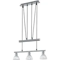 TRIO Leuchten LED Pendelleuchte LEVISTO, Seilzugmechanismus, LED wechselbar, LED Hängelampe, LED Hängeleuchte