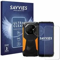 Savvies Displayschutzfolie Schutzfolie für Blackview Fort 1 (Display+Kamera), 6 Stück, Displayschutz Schutz Folie Klar Transparent