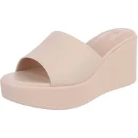 Ital-Design Moderne Wedge-Sandalen mit Plateau für Damen Plateausandaletten (91409385) Keilabsatz/Wedge Keilsandaletten in Beige