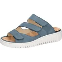 Waldläufer H-WILLOW Pantolette Sommerschuh, Hausschuh, Keilabsatz, mit Korkfußbett, H-Weite