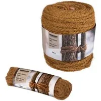 Windhager Pflanzschnur Kokos-Baumanbinder, Garn aus 100% Kokosfaser (1-tlg), Kokoseil zur Stabilisierung von Bäumen und Pflanzen, Baum-Kordel 15 m
