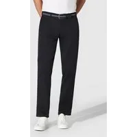 Hiltl Chinos Pamo Chino Hose Herren Regular Fit Stretch Baumwolle, marineblau, 26 Baumwollhose mit Stretch, Business Casual Hose für Büro und Freizeit