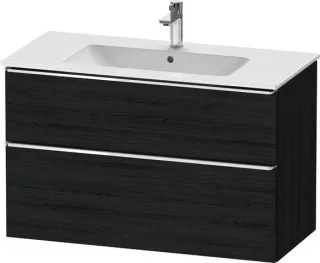 Duravit D-Neo Waschtischunterbau wandhängend Eiche Schwarz Matt 1010x462x625 mm - DE4363010160000 DE4363010160000