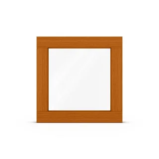 Teak Fenster, Holzfenster Classic 68 mm, Meranti Teak, festverglast, 510x510 mm, individuell konfigurieren