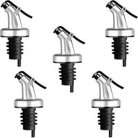 Layba Flaschenausgießer Essig und Öl Ausgießer für Flaschen mit Verschlusskappe, Set, 5-St., 5 Flaschen Ausgießer