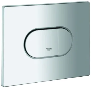 Grohe Abdeckplatte 42379 mit Drucktaste mattchrom, 42379P00 42379P00