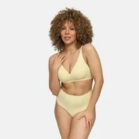 cfab (creamy fabrics) Bügelloser BH Comfort Push-Up BH-Baby Yellow-M (1-tlg)