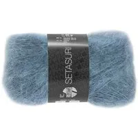 LANA GROSSA SETASURI Häkelwolle, 212 m (Feines Lace-Garn aus Alpaka (Suri) und Seide), 25 g