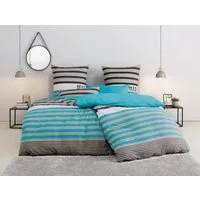OTTO home Bettwäsche Majoran, Linon, 2 teilig, gestreifte Bettwäsche in 4 Qualitäten, Marke H.I.S by OTTO home