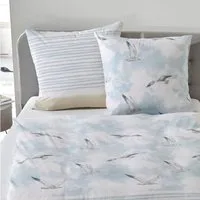 TRAUMSCHLAF Bettwäsche Möwen, Seersucker, 2 teilig, ideale Sommerbettwäsche im maritimen Look