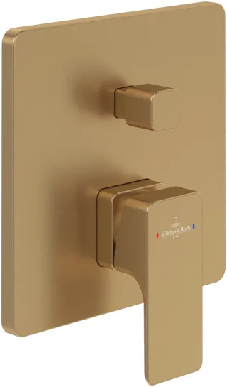 Villeroy & Boch Unterputz-Einhebel-Armatur Subway 3.0 TVS112003000 165x165x51mm Brushed Gold TVS11200300076