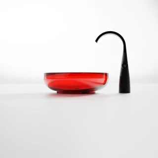 Steinberg Serie 489 Waschtisch Aufsatzschale rund aus Polyresin, 489 6010 34 489 6010 34