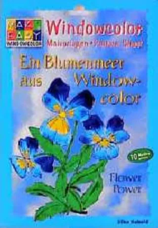 Windowcolor. Ein Blumenmeer aus Windowcolor. Flower Power. Malvorlagen. Pattern Sheet