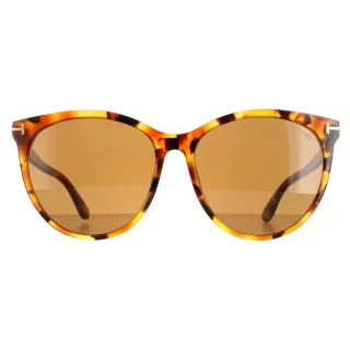 Tom Ford Rund Damen Havanna Blond Braun Maxim FT0787