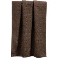 Möve Handtuch Handtuch "Quadretti", Walk-Frottier Uni/Hoch- Tiefstruktur