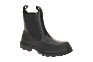 Ecco 21479351052 Damen Chelsea Boots Schwarz Glattleder Nubuk Gummisohle
