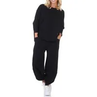 simaranda Jogginganzug Damen Jogginganzug 6172 36-42 Schwarz