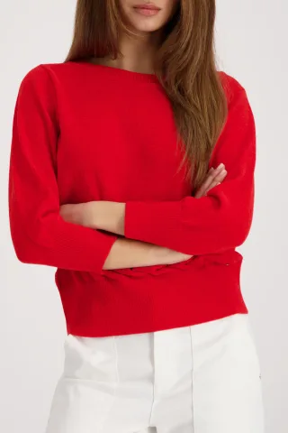 monari - Weicher Strickpullover chilli pepper - Gr. - 42