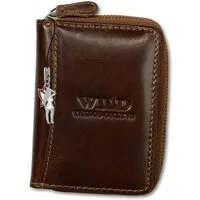 Wild Things Only !!! Geldbörse Wild Things RFID Blocker Minibörse braun (Minibörse, Minibörse), Herren, Damen Geldbörse aus Echtleder in braun, ca. 8cm Breite
