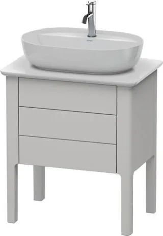 Duravit Luv Konsolenwaschtischunterbau bodenstehend Nordic Weiß Seidenmatt 638x450x743 mm - LU956503 LU956503939