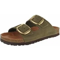 SUPERSOFT Fjort Damen Pantolette mit Lederfußbett Keilpantolette