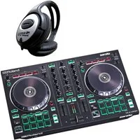 Roland Audio DJ Controller Roland DJ-202 USB-DJ-Controller mit Kopfhörer, enthält Serato DJ Intro