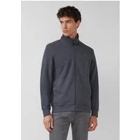 s.Oliver Sweatjacke Sweatshirt Jacke Sweatjacke mit Stehkragen und Eingrifftaschen