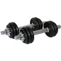Sporttrend 24 Hantel-Set Verstellbares Kurzhantel Set 15kg, Hantel Set mit Gewicht und Hantelstange