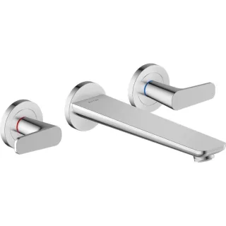hansgrohe Axor Citterio C Wannen-3-Loch-Armatur 49482000 ohne Struktur, chrom, Unterputz, Wandmontage