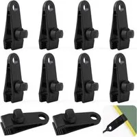 FELIXLEO Spanngurt 10 Stück Planenspanner Tarp Clips aus robustem Kunststoff für Zelte (1-St)